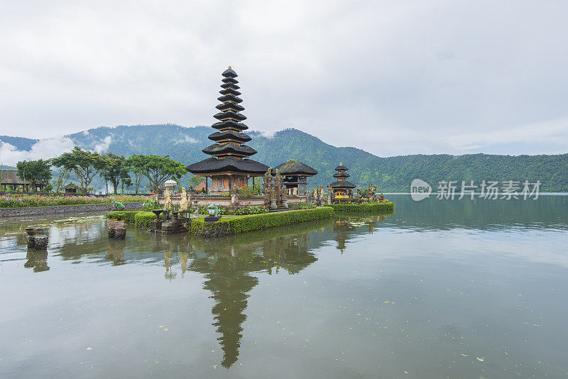 Pura Ulun Danau水庙，巴厘岛，印度尼西亚